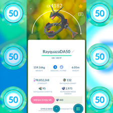 Shiny Rayquaza Livello 50 + 3