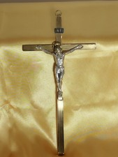 CROCIFISSO DA PARETE IN OTTONE
