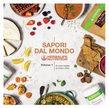 LIBRO SAPORI DAL MONDO VOLUME 1 HERBALIFE NUTRITION 80 RICETTE DA EUROPA AFRICA