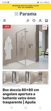 box doccia 80x80 angolare