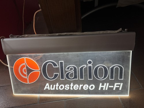 Insegna luminosa clarion - clarion, hifi