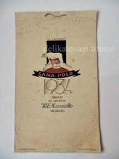 CALENDARIO LANA POLO 1934 Lanificio MARZOTTO Valdagno Dudovich (?)