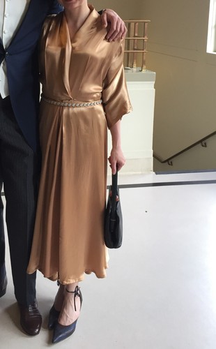 Abito midi vintage - , raso
