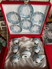 Servizio da 6 Caffè in porcellana di Limoges Decoro floreale