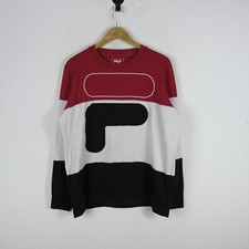 Felpa Fila Uomo Taglia M Big Logo Cotone Comoda Casual Man Hoodie