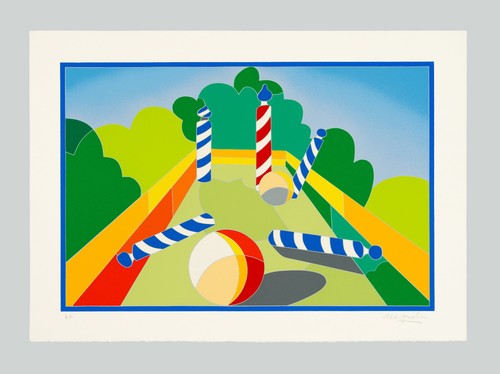 Ugo nespolo paesaggio - "paesaggio",