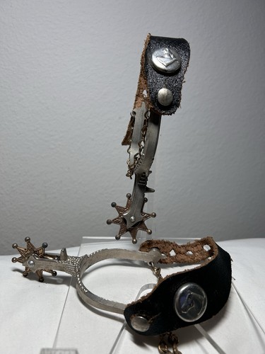 Vintage child metal spurs - child's,