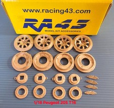 Set cerchi rims - 1/18, peugeot