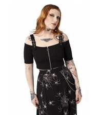 Top corto a maglia con