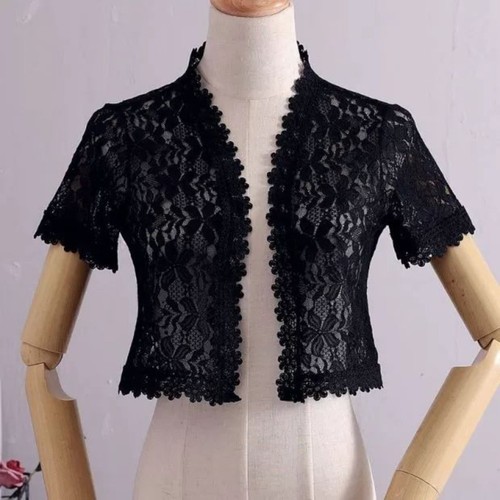 Giacchetto bolero pizzo - pizzo, con