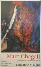Poster originale Chagall 1984