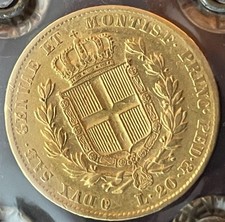 20 LIRE ORO CARLO ALBERTO