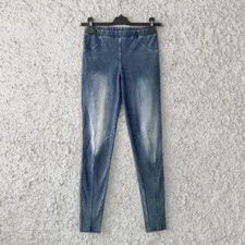 CALZEDONIA JEGGINGS LEGGINGS BLUE JEANS DENIM TAGLIA S NO INTIMISSIMI