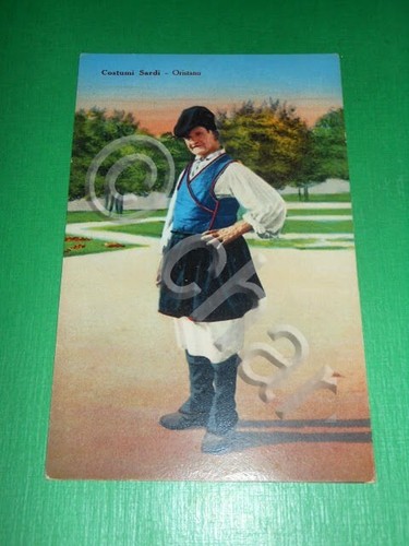 Cartolina costumi sardi - sardi,