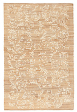 Tappeto di iuta floreale