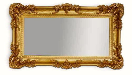 Specchio oro 96x57 antico - specchio,
