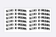 Logo cerchio ACS Z vecchia scuola BMX decalcomanie restauro *trasferimento calore* nero