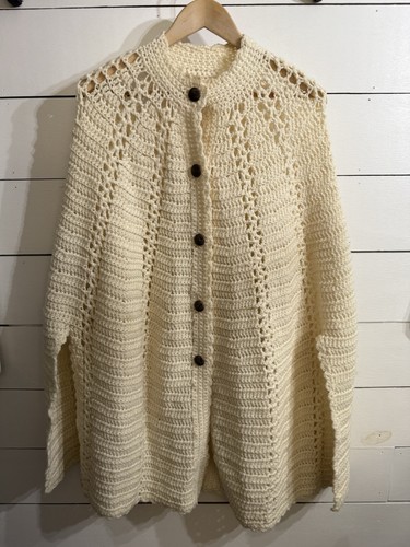 Poncho vintage fatto mano - poncho,