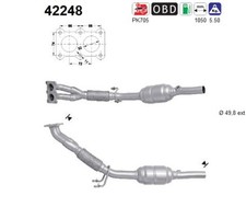 Catalizzatore 42248 per vw - as,
