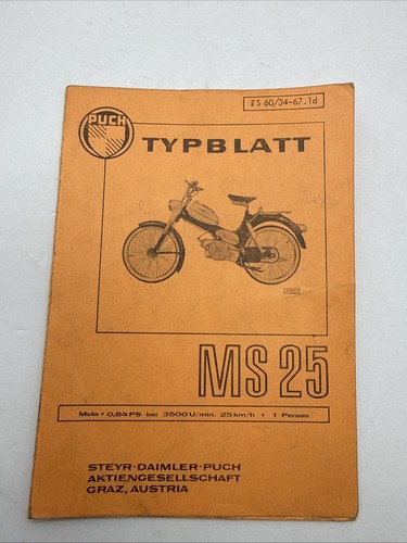 Scheda tipo originale puch - puch, ms