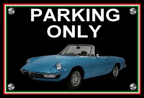 Plaque parking only alfa - ",