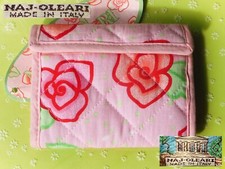 ? NAJ OLEARI Vero VINTAGE 1990 Portacarte tessuto cotone stoffa MADE IN ITALY?