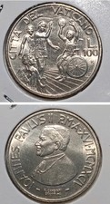 Città del vaticano 100 lire - del,