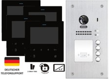 Videocitofono 4 Casa Famiglia 2 Fili Bus con Funzione Apriporta