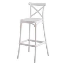 Set di due sgabelli Cross Bianchi - La Dea Sedia
