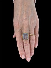 Anello Topazio Azzurro 