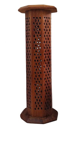 Porta incenso torre legno - in,