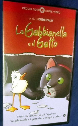 Vhs gabbianella il gatto - vhs,