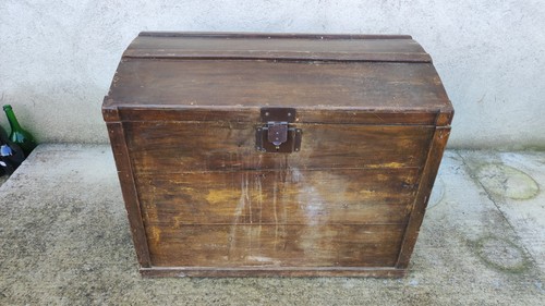 Baule epoca bombato - baule, d'epoca