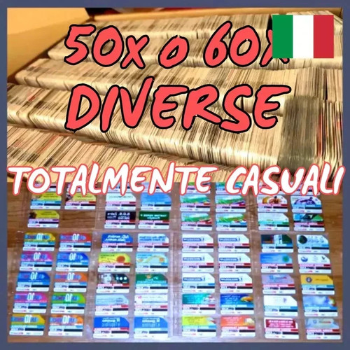 50x 60x schede telefoniche - o,