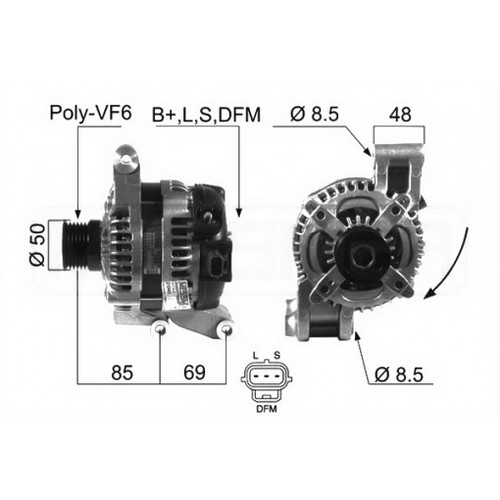Alternatore per ford - per, focus