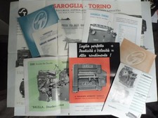 Saroglia. Fabbrica macchine grafiche. Fondera caratteri. Insieme di pieghevoli