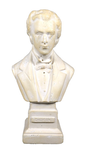 Chopin plaster bust - w, &