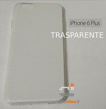 COVER CUSTODIA SILICONE MORBIDO SOTTILE APPLE IPHONE 6 PLUS COLORE TRASPARENTE