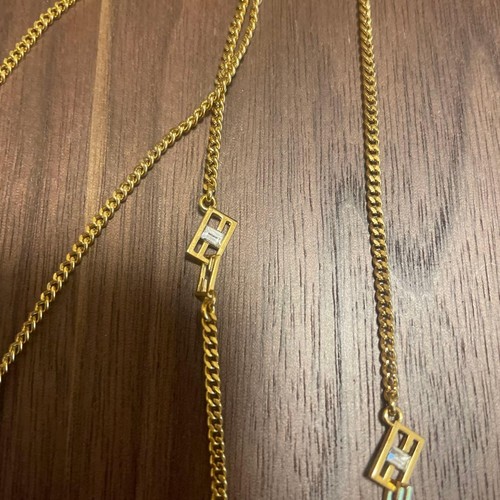 Collana catena oro fendi logo - collana,