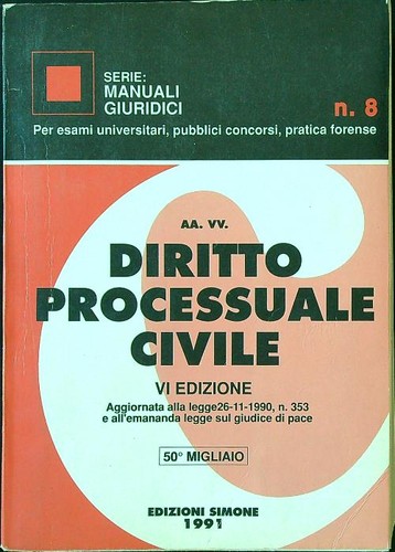 Diritto processuale civile - diritto,