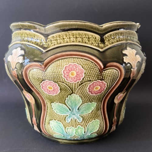 Ancien cache pot jardinière - cache-pot,
