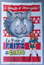 PornogattoPOSTER 4F LE 9 VITE DI FRITZ IL GATTO The Nine Lives of Fritz Cat ZB52
