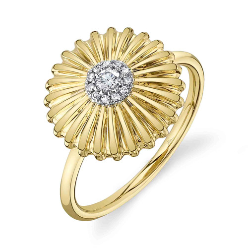 Anello fiore diamante in - fiore,