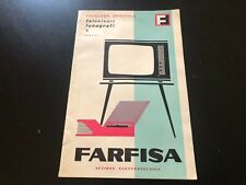 CATALOGO PUBBLICITARIO VINTAGE 1960/61-FARFISA-TELEVISORI FONOGRAFI ANCONA