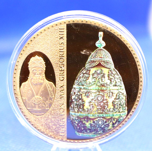 Moneta medaglia papa - papa, gregorio