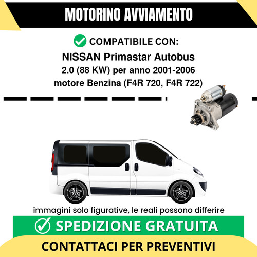 Motorino avviamento nissan - motorino,