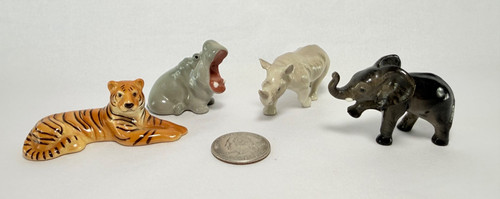 Hagen renaker tigre ippopotamo - renaker,
