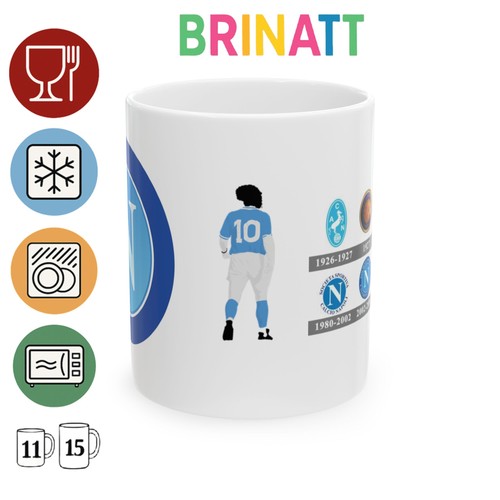 Tazza ceramica napoli logo - -,