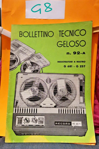 Bollettino tecnico geloso - bollettino,