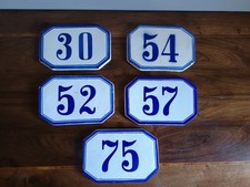 NUMERO CIVICO Ceramica GALVANI Pordenone antico storico  Anni 30 /40 /50 